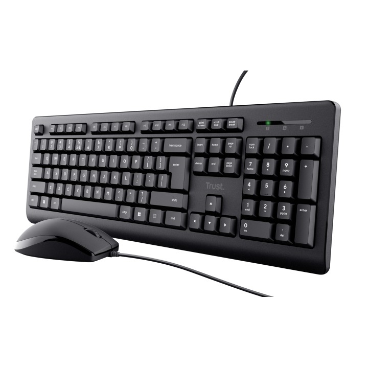 Teclado+Ratón Trust Primo USB-A 1.8m Negro (23972)