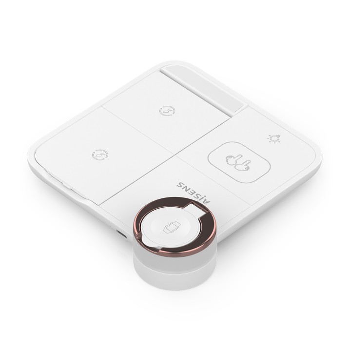 Cargador AISENS Qi Inalámbrico Blanco(ASCH-15W4WC061-W)