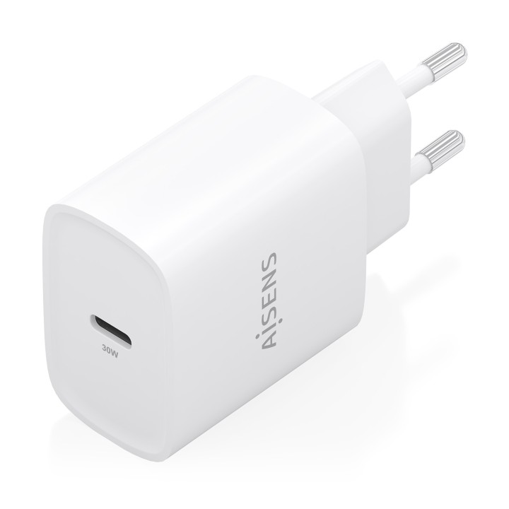 Cargador de Pared AISENS 30W 1xUSB-C Blanco (A110-0950)