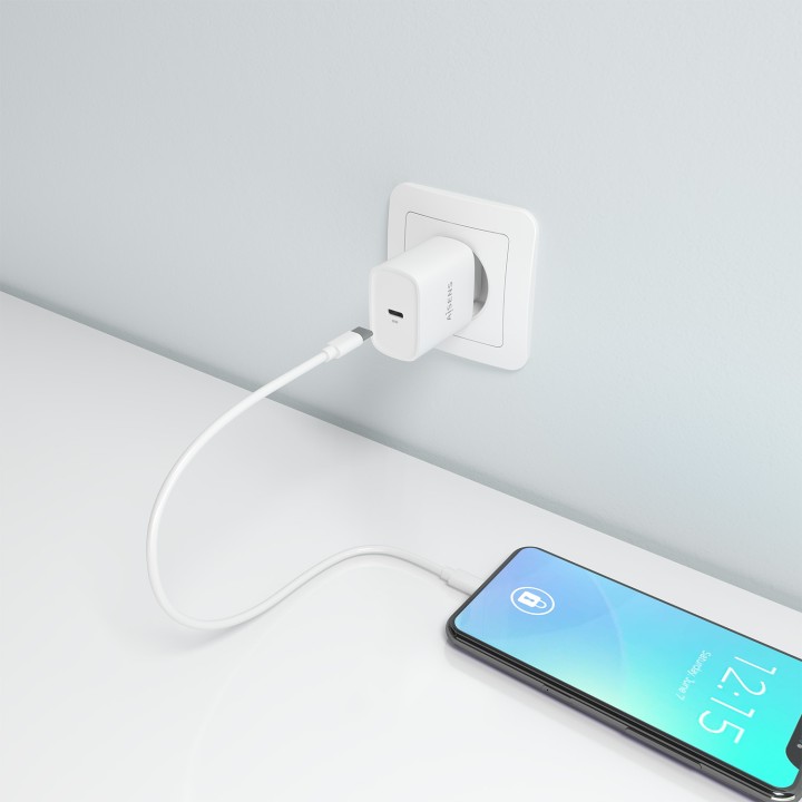 Cargador de Pared AISENS 30W 1xUSB-C Blanco (A110-0950)