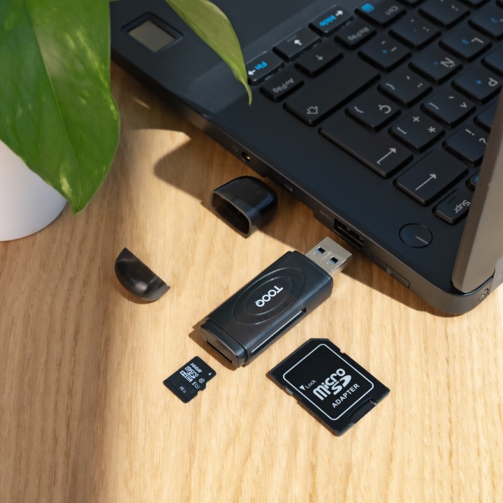 Lector de Tarjetas TooQ USB-A 3.0 Gris (TQR-3002B)