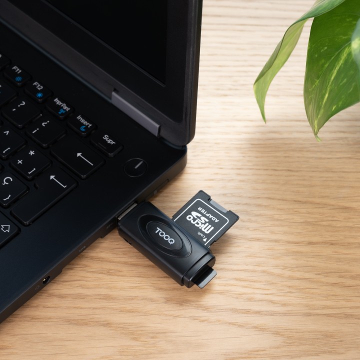 Lector de Tarjetas TooQ USB-A 3.0 Gris (TQR-3002B)