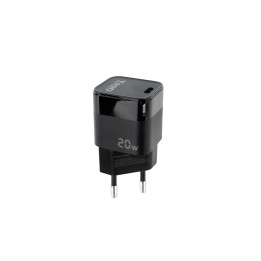 Cargador de Pared TooQ 20W 1xUSB-C Negro (TQWC-PD20)
