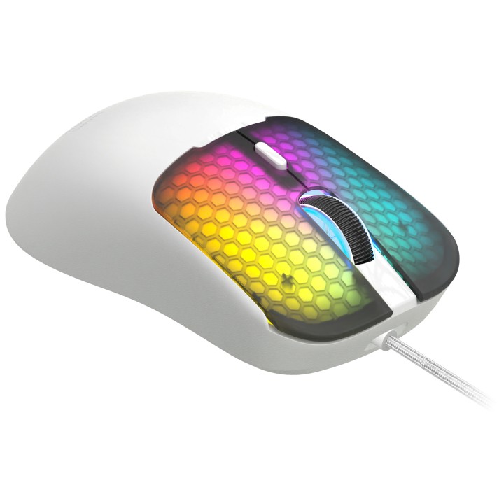 Ratón Mars Gaming Óptico RGB USB-A/C Blanco (MMVIPERW)