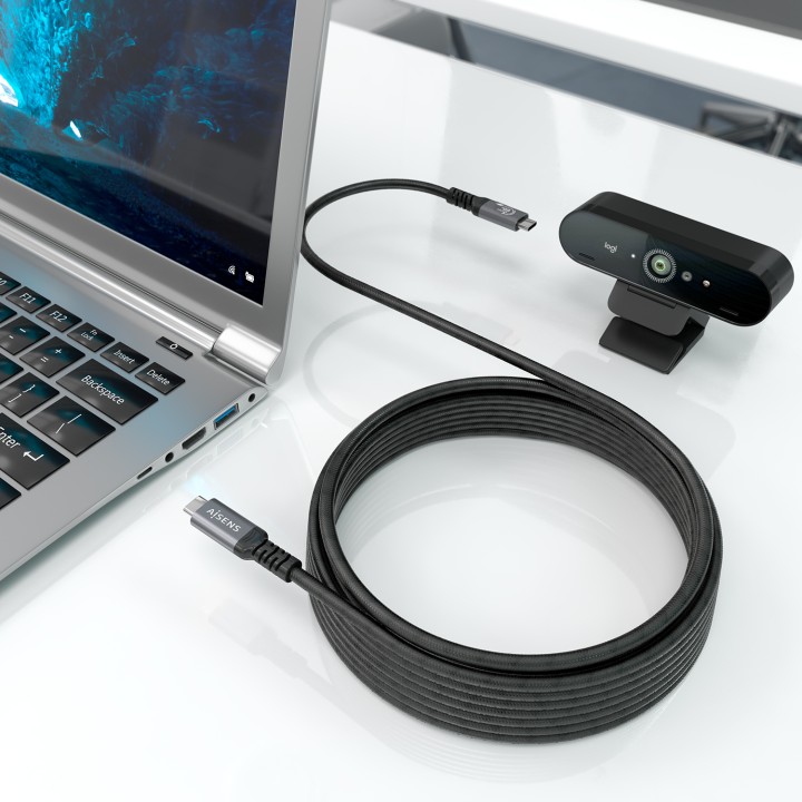 Cable AISENS USB-C a USB-C 4K 60W 7m Negro (A107-0991)