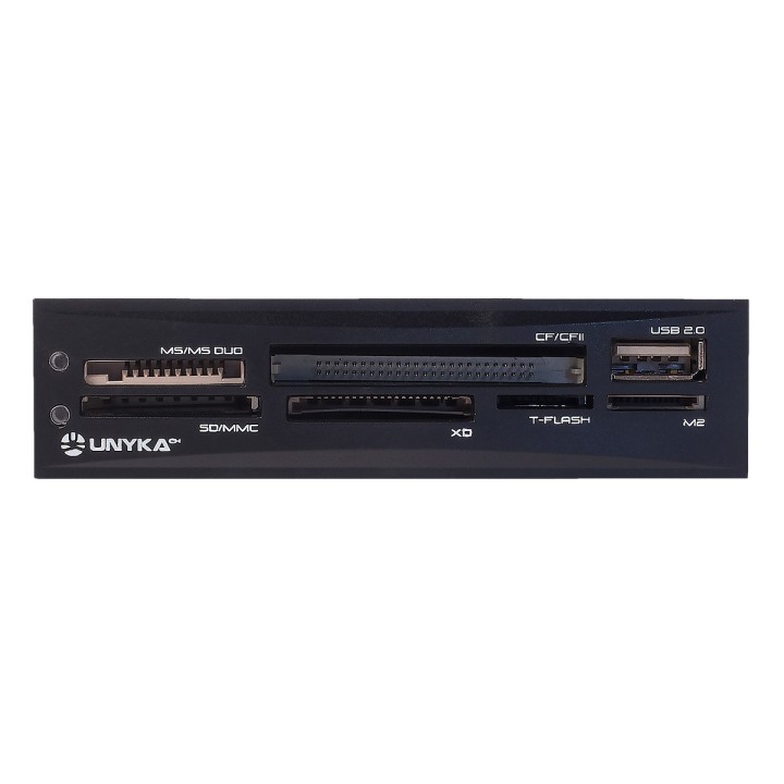 Lector Tarjetas UNYKA USB 2.0 3.5? Negro Bulk (50561)