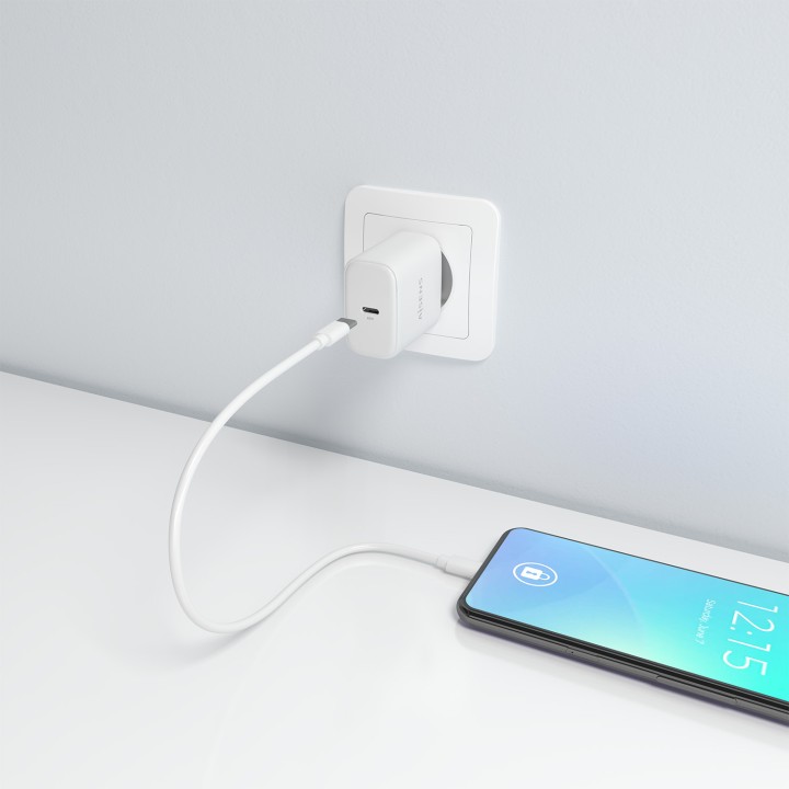 Cargador Pared AISENS GaN 45W USB-C Blanco (A110-0969)