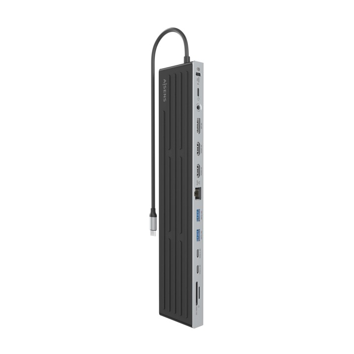 Docking AISENS USB-C 13en1 4K UHD Gris (ASUC-13P042-GR)