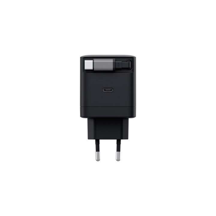 Cargador Trust Maxo Retráctil 65W USB-C Negro (25805)