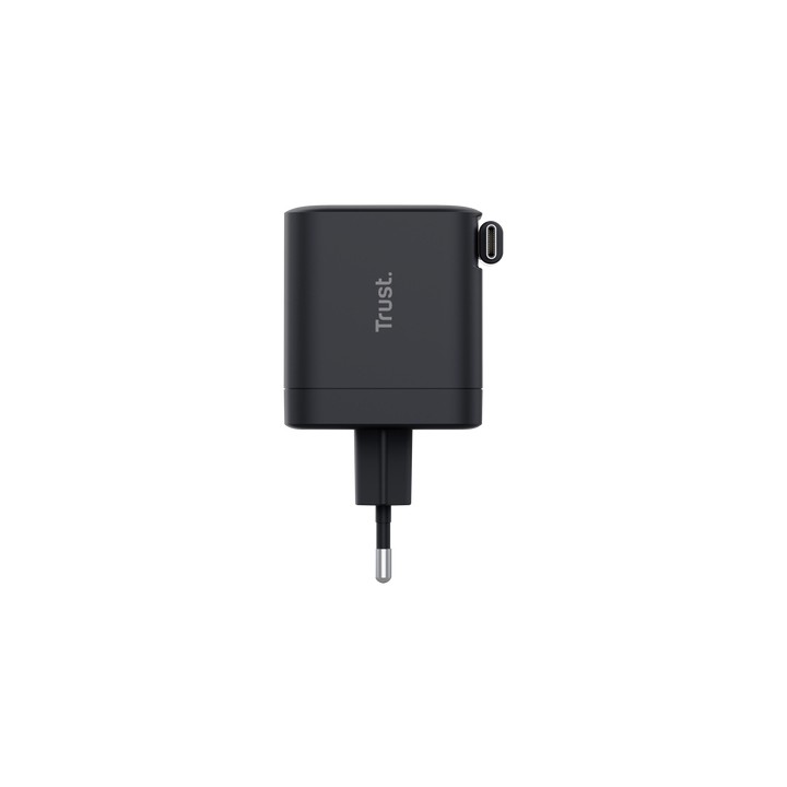 Cargador Trust Maxo Retráctil 65W USB-C Negro (25805)