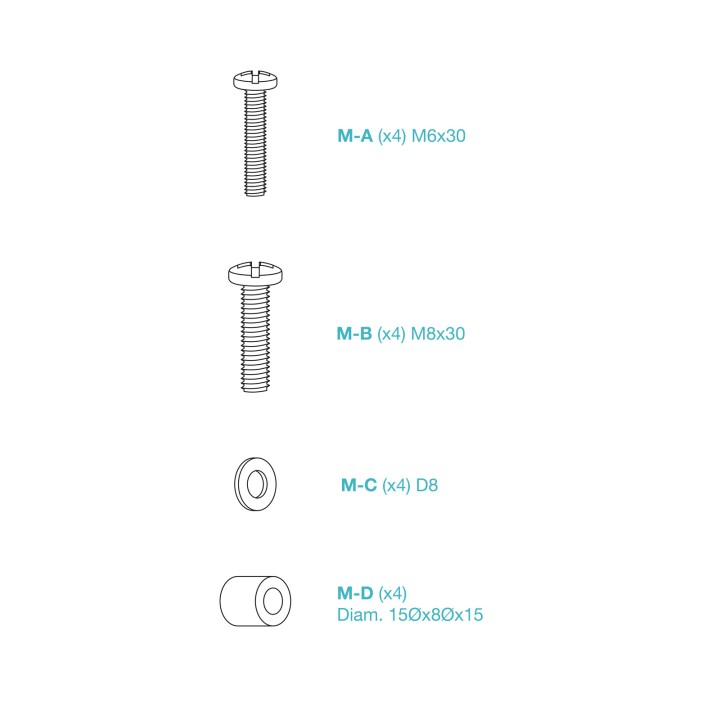 Soporte Pared TooQ 32"-70" Fijo Máx. 45Kg (LP1072F-B)