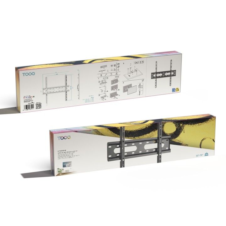 Soporte Pared TooQ 32"-70" Fijo Máx. 45Kg (LP1072F-B)