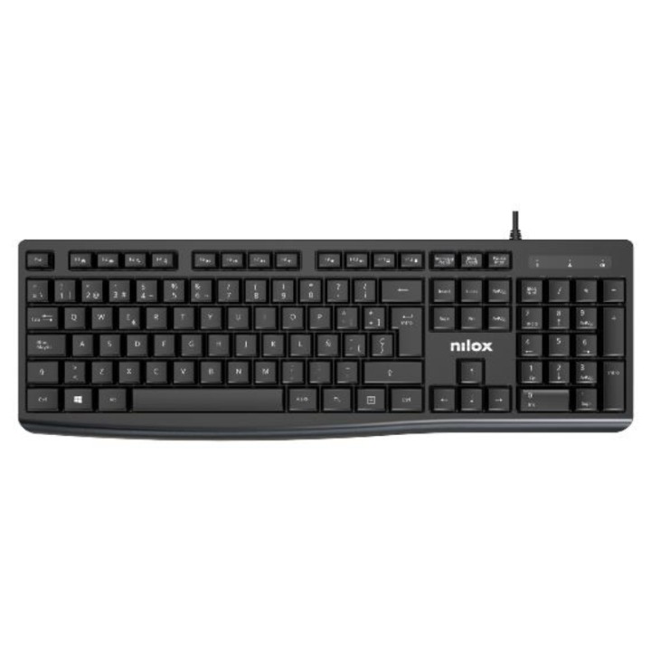 Teclado NILOX USB 1.5m Español Negro (NXKBE000013)