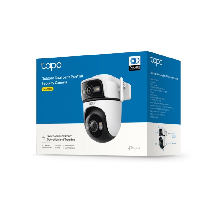 Cámara IP TP-Link 3MP 360º Exterior Blanca (TAPO C545D)