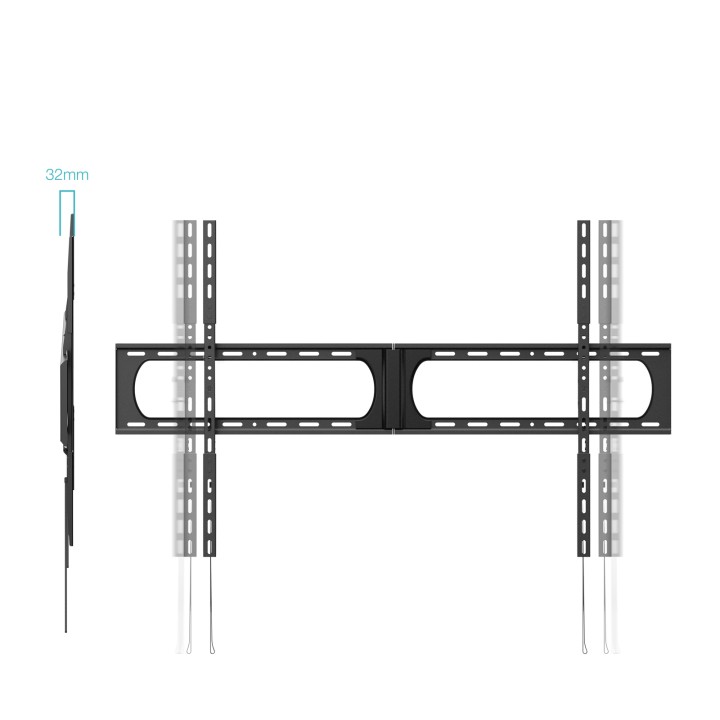 Soporte Pared TooQ 37"-140" Fijo Máx 12Kg (LP37140F-B)