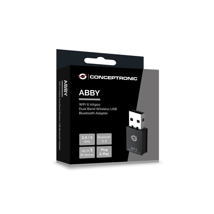 Adaptador CONCEPTRONIC AX900 USB WLAN/BT (ABBY26B)