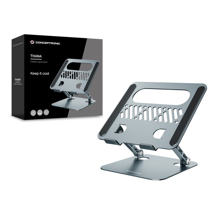 Soporte CONCEPTRONIC para Portátil 17" Plata (THANA10G)