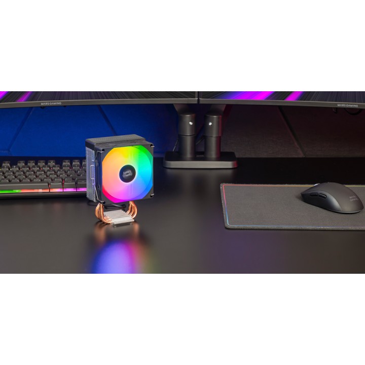 Ventilador CPU Mars Gaming FRGB 9cm Negro (MCPUX3)