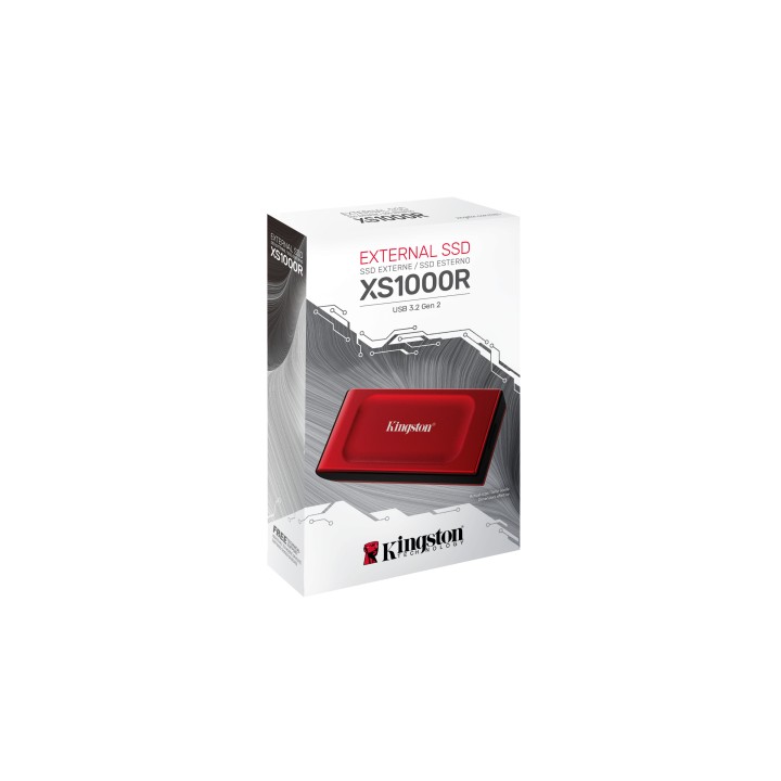 SSD Kingston XS1000 1Tb USB-C 3.0 Rojo (SXS1000R/1000G)