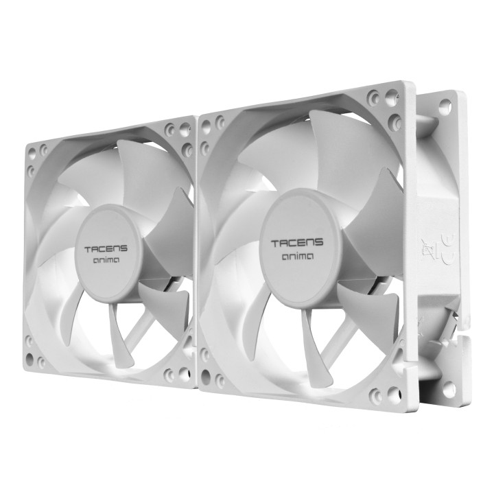 Ventilador TACENS Anima 8cm 2 Unidades Blanco (AF8X2W)