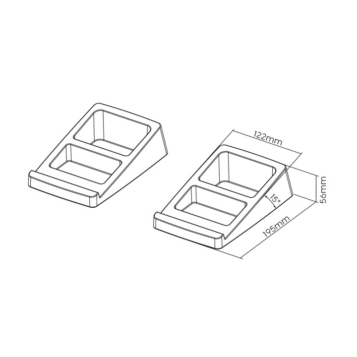 Soporte Sobremesa AISENS para 2 Altavoces (SPK07U-425)