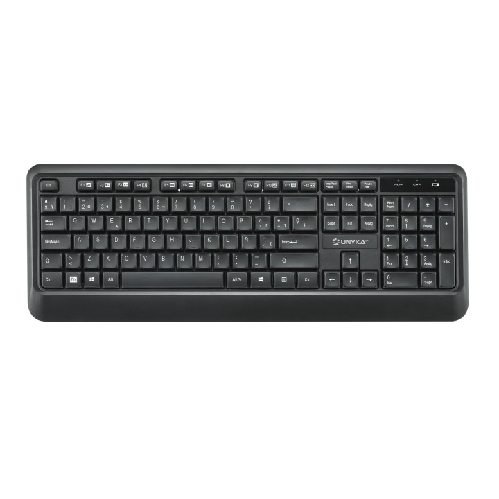 Teclado+Ratón Unyka Combo UK39 Wireless Negro (UK50547)