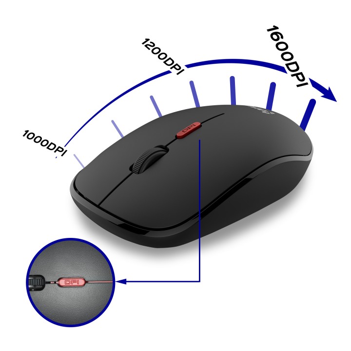 Teclado+Ratón Unyka Combo UK39 Wireless Negro (UK50547)