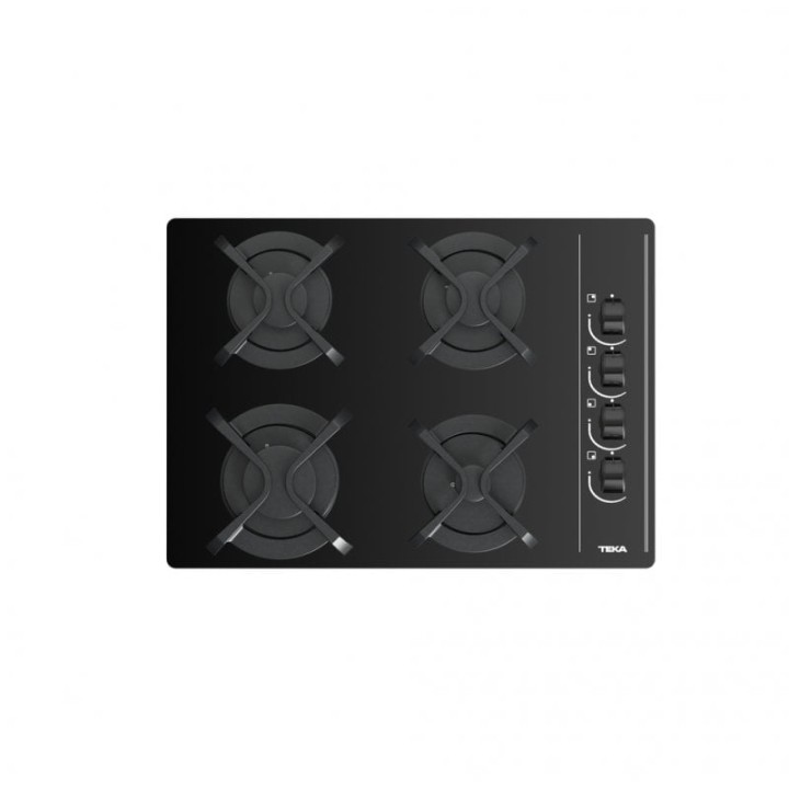Teka GBC 64003 KBA Placa de Gas Butano 4 Zonas Cristal Negro