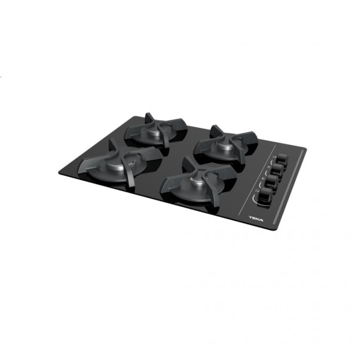 Teka GBC 64003 KBA Placa de Gas Butano 4 Zonas Cristal Negro