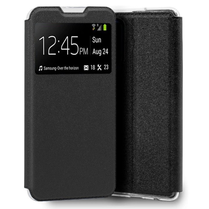 Cool Funda Flip Cover Liso Negro para TCL 205