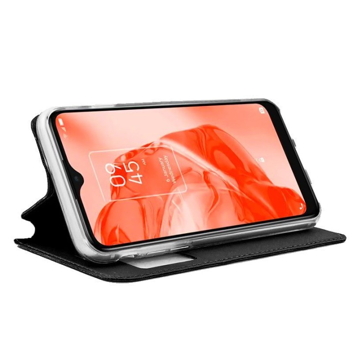 Cool Funda Flip Cover Liso Negro para TCL 205