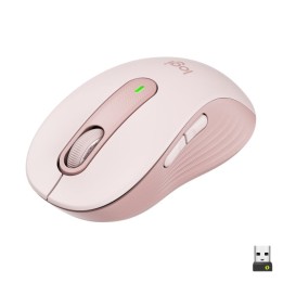 Logitech Signature M650 Ratón Bluetooth para Manos Pequeñas a Medianas, Clics Silenciosos Rosa