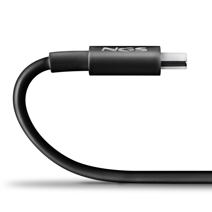 Cable NGS USB-C a USB-C 60W 1m Negro (ZYRO60W-1BLACK)