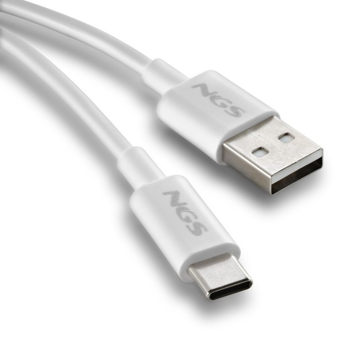 Cable NGS USB-A/M a USB-C/M 1m Blanco (ZYRO-ACWHITE)