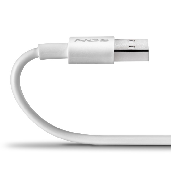 Cable NGS USB-A/M a USB-C/M 1m Blanco (ZYRO-ACWHITE)