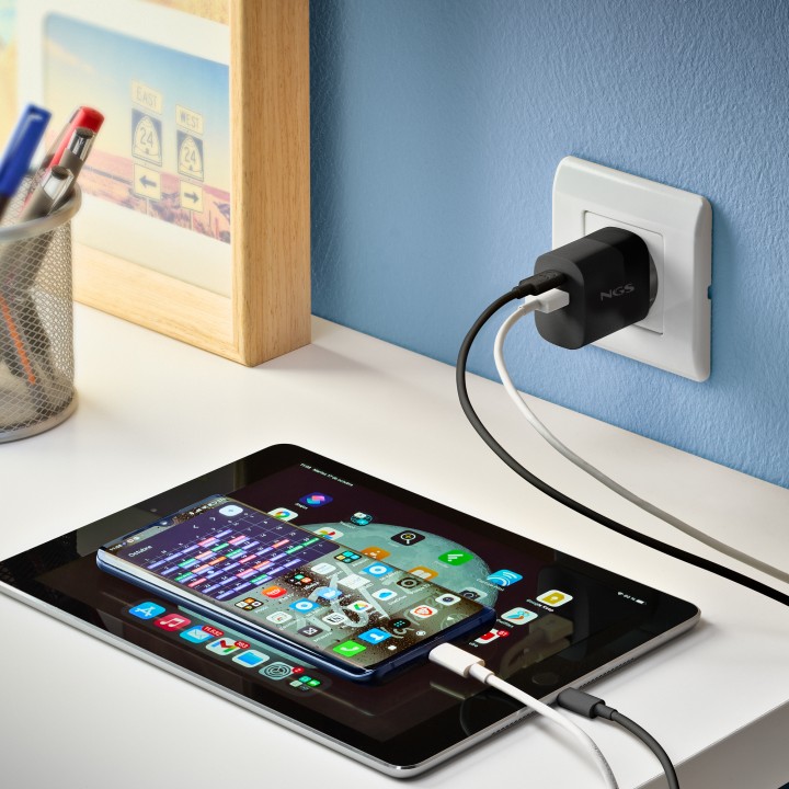Cable NGS USB-A/M a USB-C/M 1m Blanco (ZYRO-ACWHITE)