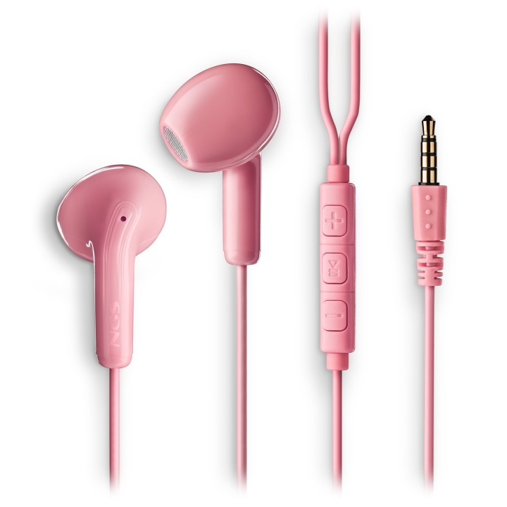 Auriculares NGS Intraurales 3.5mm Rosa (CROSSFLIPPINK)