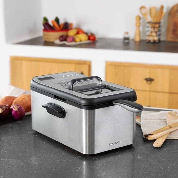 Cecotec Cleanfry Luxury 3000 Freidora 3.2L 2400W Acero Inoxidable