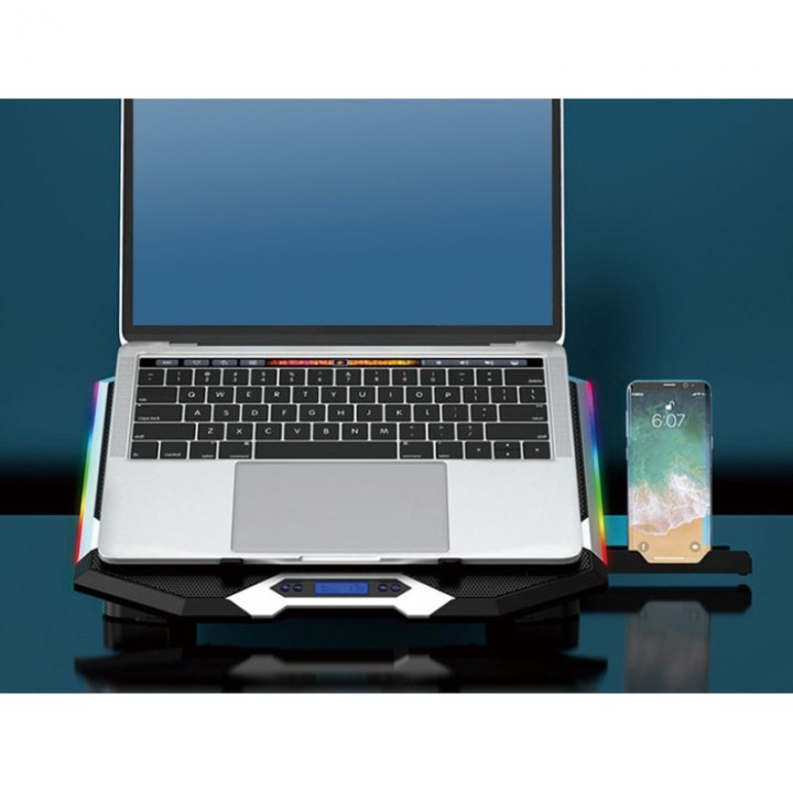 Conceptronic Thyia Ergo Base Refrigeradora RGB 6x Ventiladores para Portátil hasta 17"