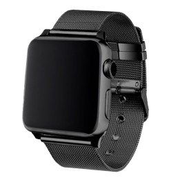 Cool Correa Metal Negro para Apple Watch 38/40mm Series 1/2/3/4/5/6/SE