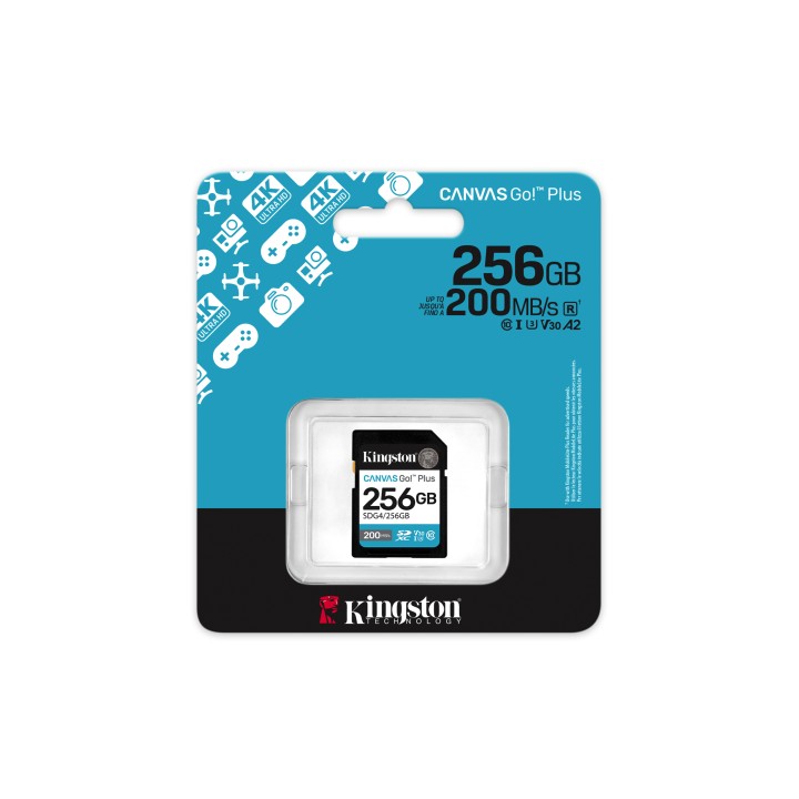 Kingston SDXC Canvas Go Plus 256Gb Gen4 (SDG4/256GB)