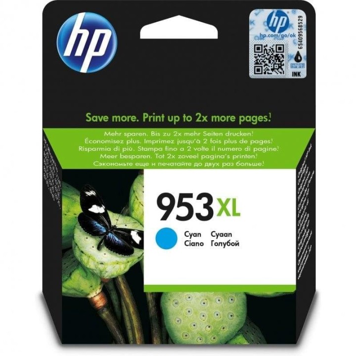 Cartucho de Tinta Original HP 953XL Cian Alta Capacidad