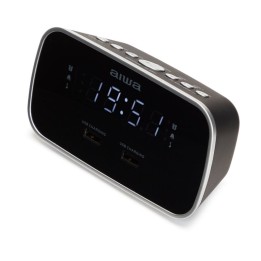 Aiwa CRU-19 Radio Despertador 2xUSB Negra