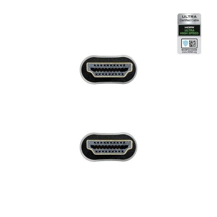 Cable HDMI 2.1 Nanocable 2m Negro Ultra High Speed