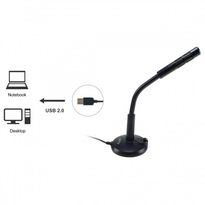 Equip Micrófono de Sobremesa USB