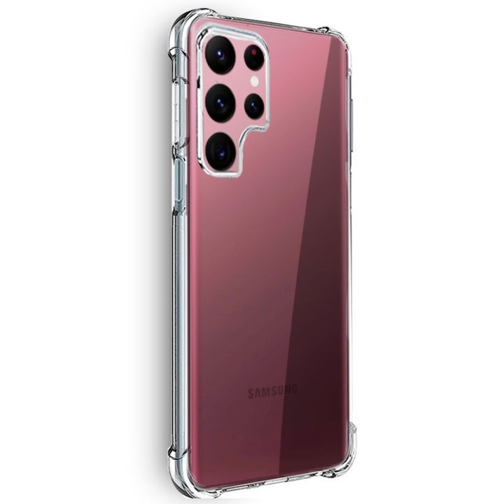 Cool Funda AntiShock Transparente para Samsung Galaxy S22 Ultra S908