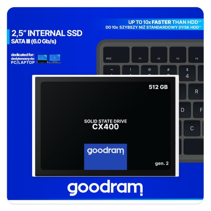 GoodRam CX400 2.5" SSD 512GB SATA 3