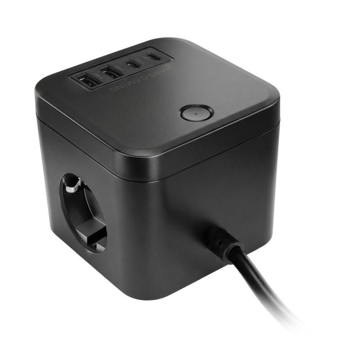 Cargador Mars Gaming 3xSchuko 2USB-A 2USB-C (MDCUBE35)