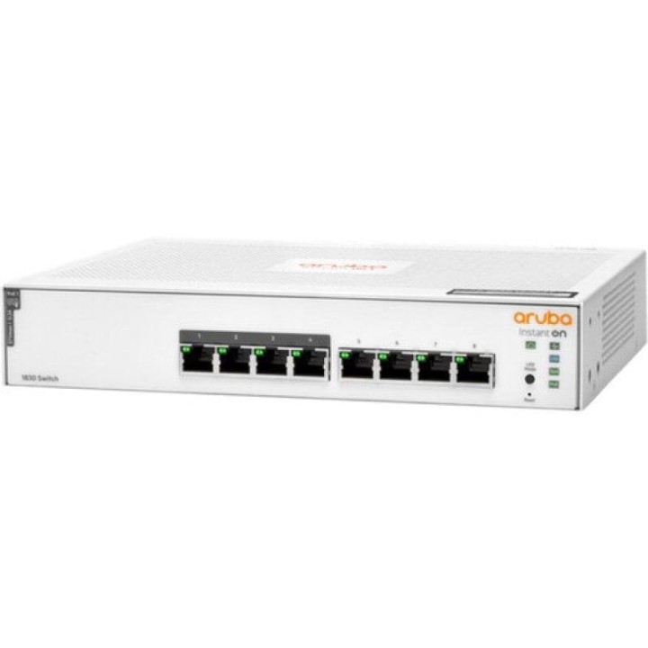 HPE Instant On 1830 Switch 8 Puertos 4p Clase 4 PoE 65W Gestionado L2 Gigabit Ethernet 1U