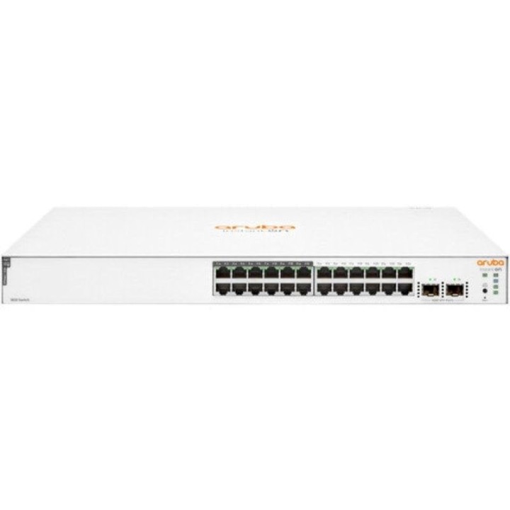 HPE Instant On 1830 Switch 24 Puertos 12p Clase 4 PoE 2SFP 195W Gestionado L2 Gigabit Ethernet 1U